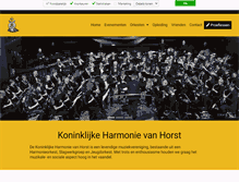 Tablet Screenshot of harmonievanhorst.nl